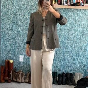 Ralph Lauren Wool houdstooth Blazer‎